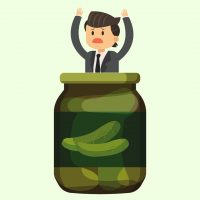 Idiom - Be in a pickle